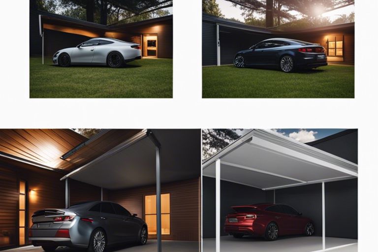 Step-by-step process of attaching lean-to to metal carport